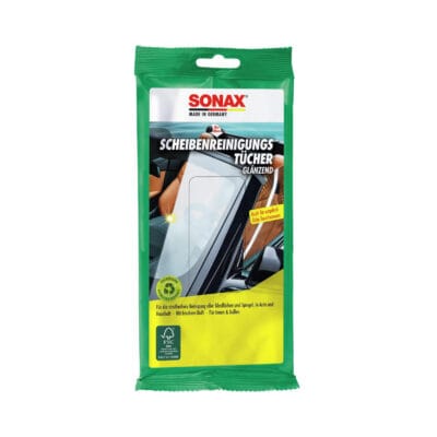 Влажные салфетки Sonax Scheiben Reiniger Tücher для глубокой очистки стекла 10шт (415000)