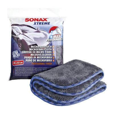Профессиональная микрофибра Sonax Extreme для лакокрасочного покрытия 38х43см 1шт (416341)
