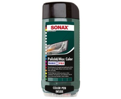 Цветной полироль с воском зелёный 500 мл SONAX Polish&Wax Color NanoPro (296700) 3