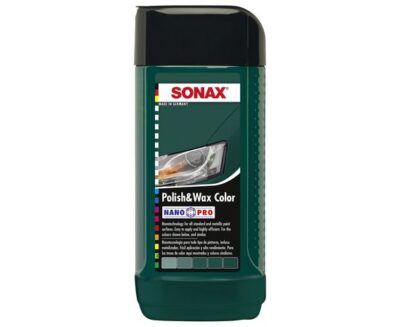 Цветной полироль с воском зелёный 250 мл SONAX Polish&Wax Color NanoPro (296741) 2