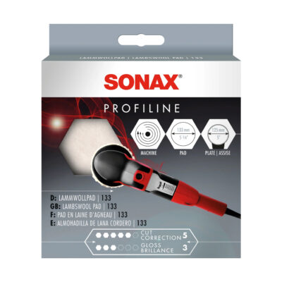 Полировальный круг Sonax Profiline LammwollPad из натуральной овечьей шерсти 133мм (493141) 10