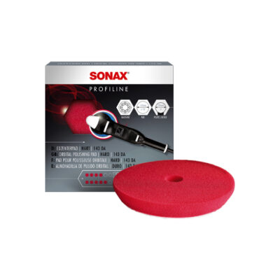 Полировальный круг твёрдый красный 143 мм SONAX Dual Action Cut Pad (493400)