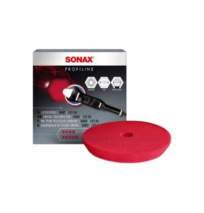 Полировальный круг твёрдый красный 143 мм SONAX Dual Action Cut Pad (493400) 2