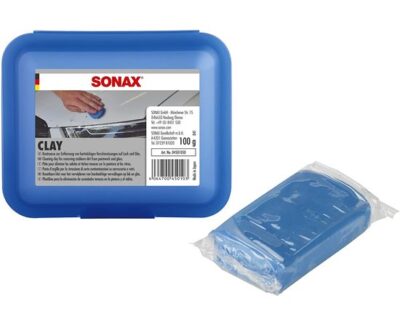 Синяя глина Sonax Clay для очистки лакокрасочных поверхностей и стекла 100г (450105) 2