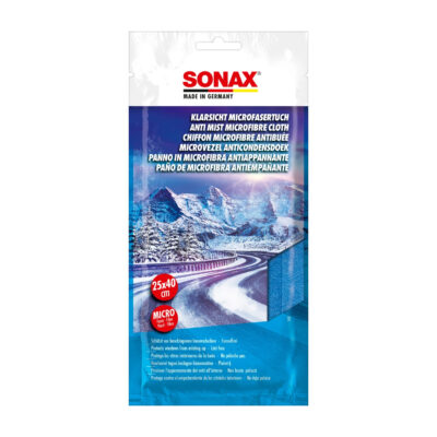 Салфетка из микрофибры Sonax против запотевания стекол прозрачная 25×40см (421200)