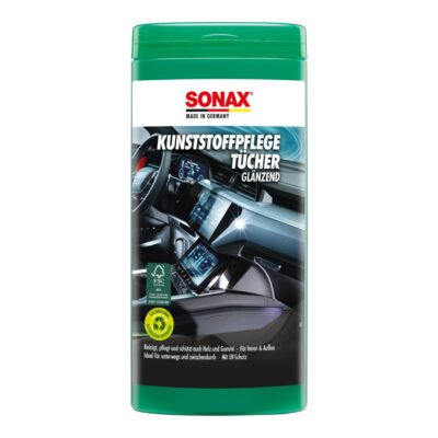 Салфетки по уходу за пластиком салона автомобиля Sonax Plastic care wipes 25шт (412100)