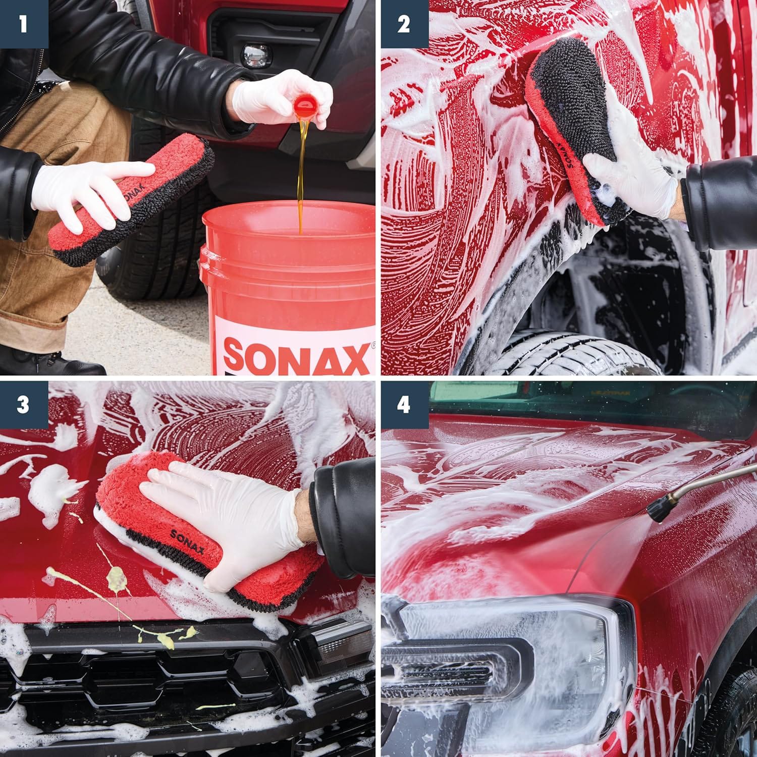 Большая губка Sonax из микрофибры 1шт (428100) 4 Большая губка Sonax из микрофибры 1шт (428100) — изображение 3