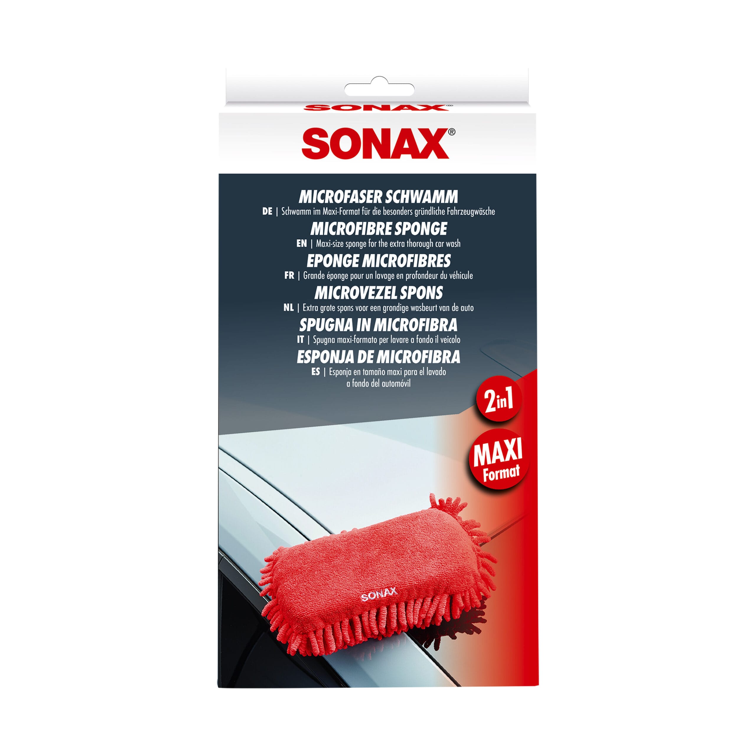 Большая губка Sonax из микрофибры 1шт (428100) 6 Большая губка Sonax из микрофибры 1шт (428100) — изображение 5