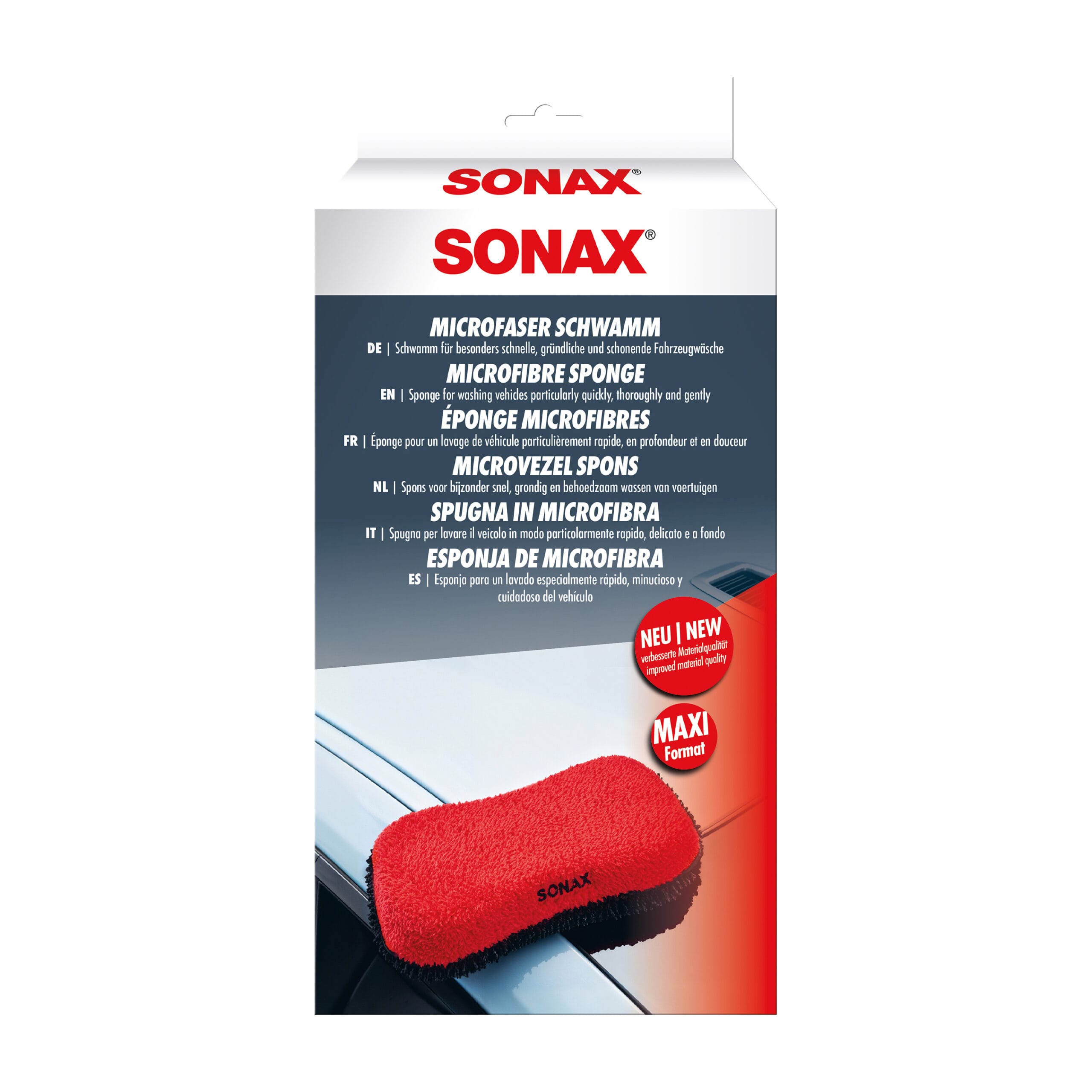 Большая губка Sonax из микрофибры 1шт (428100) 7 Большая губка Sonax из микрофибры 1шт (428100) — изображение 6
