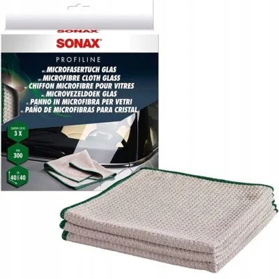 Салфетки из микрофибры Sonax Profiline для стекла 40x40см 3шт (451541)