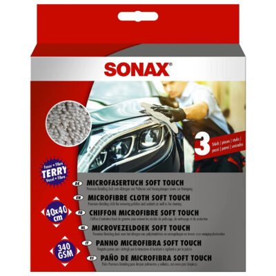 Мягкая салфетка из микрофибры Sonax Microfasertuch soft touch 3шт (451000) 11