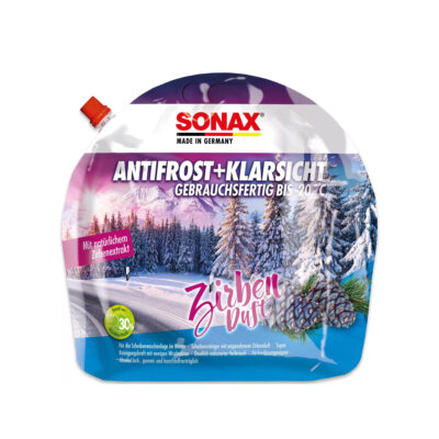 Антизамерзайка + чистый вид Sonax до -20 °C Кедр 3л (131441) 2