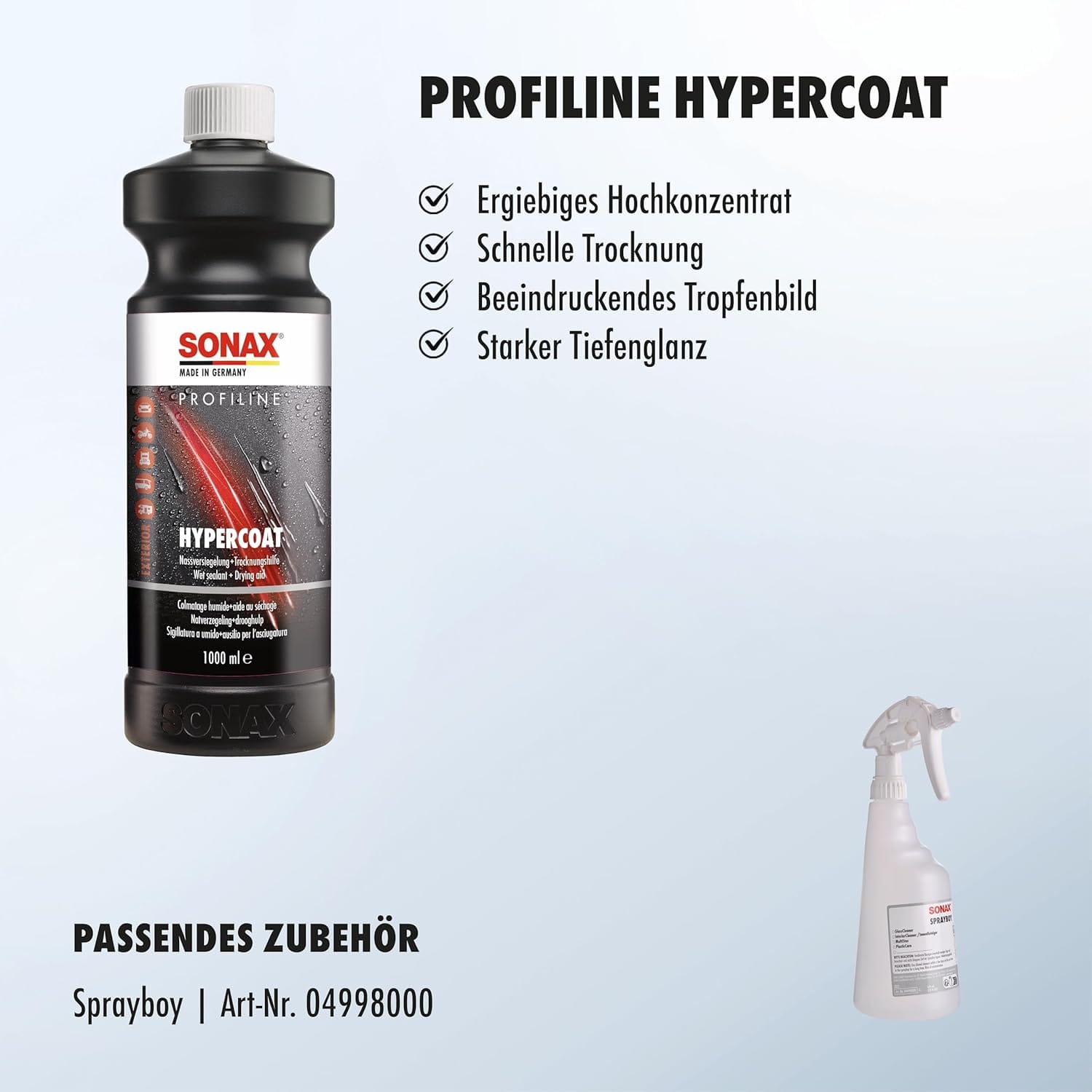 Защитное средство для кузова на мокро Sonax Profiline HyperCoat 1л (677300) 6 Защитное средство для кузова на мокро Sonax Profiline HyperCoat 1л (677300) — изображение 5