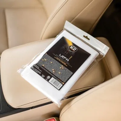 Alternative view of Салфетка из микрофибры K2 LEFA PRO для чистки кожаных поверхностей 40х40см, Белая 1шт (D5105)