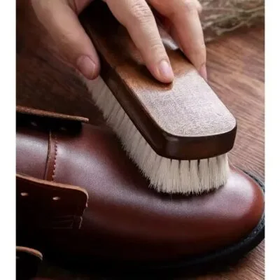 Alternative view of Щетка универсальная для ухода за кожей, с мягким ворсом, Коричневая 1шт (bb020)