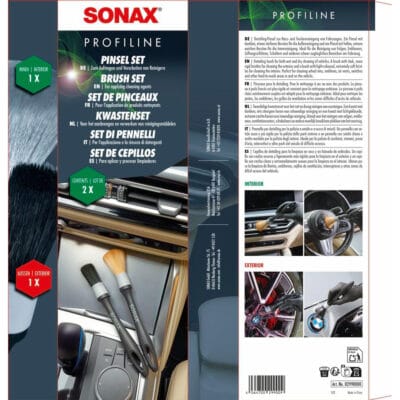 Alternative view of Набор щеток Sonax Profiline для очистки дисков, эмблем, вентиляционных отверстий и других труднодоступных мест автомобиля 2шт (299000)