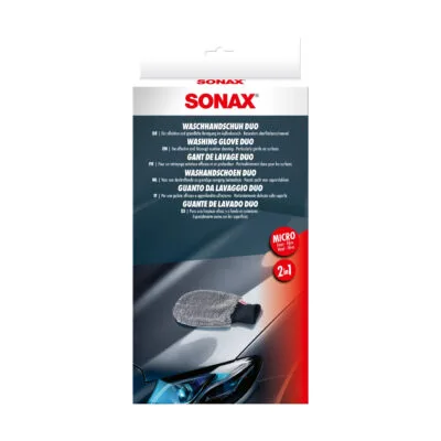 Альтернативний вигляд Двусторонняя моющая рукавица Sonax Duo Wash Mitt для идеальной очистки всех поверхностей автомобиля 1шт (419100)