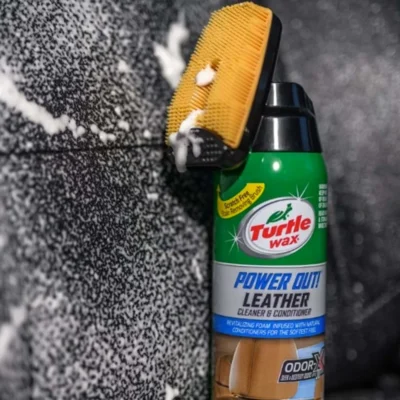 Очиститель-кондиционер кожи Turtle Wax Leather Cleaner Odor-X с щеткой 400мл (52895) 14 Очиститель-кондиционер кожи Turtle Wax Leather Cleaner Odor-X с щеткой 400мл (52895) — изображение 4