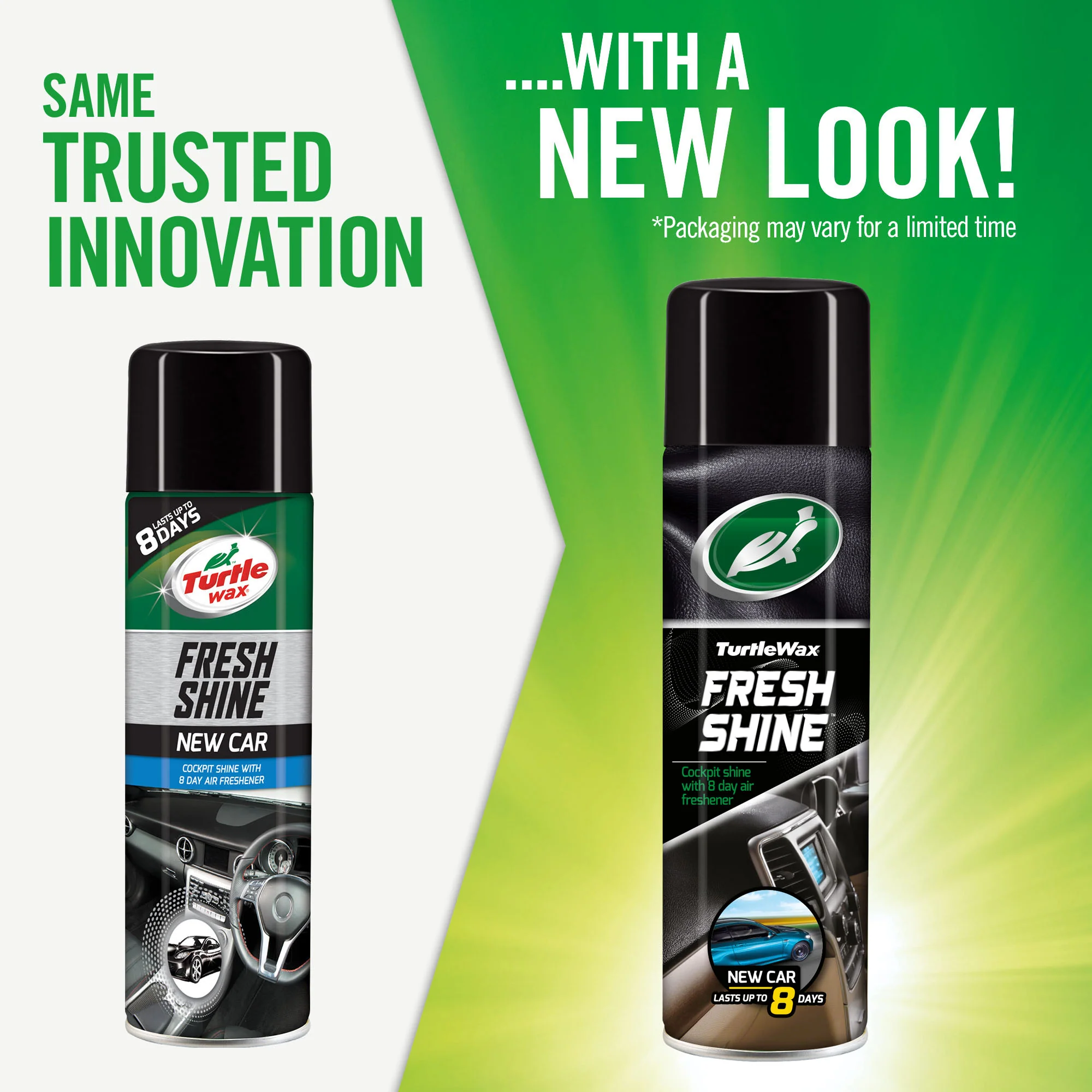 Полироль пластика Turtle Wax Fresh Shine New Car с запахом Новый автомобиль 500мл (53007) 4 Полироль пластика Turtle Wax Fresh Shine New Car с запахом Новый автомобиль 500мл (53007) — изображение 3