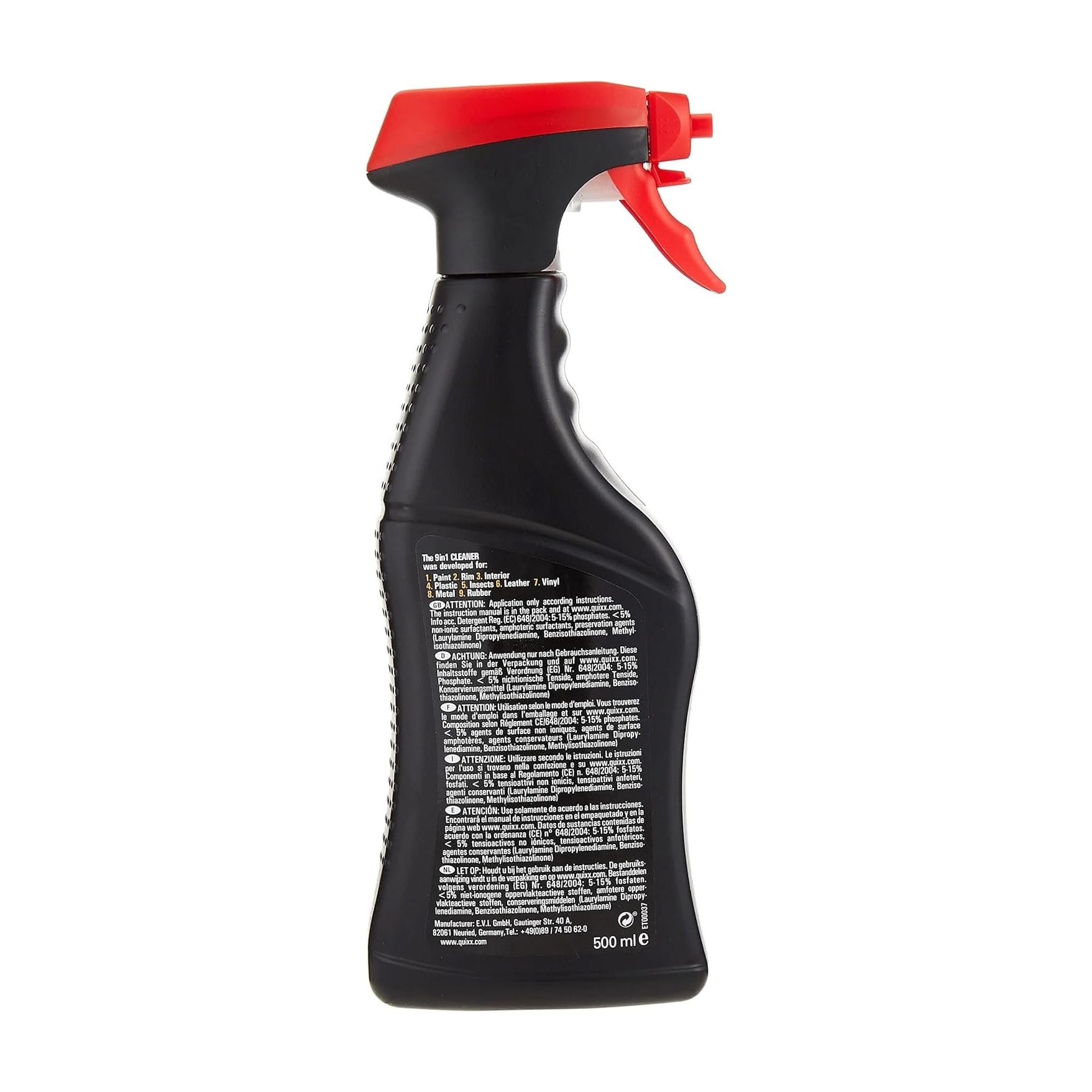 Универсальный очиститель 9 в 1 QUIXX Cleaner For All Surfaces для всех поверхностей 500мл (QXX10107) 5 Универсальный очиститель 9 в 1 QUIXX Cleaner For All Surfaces для всех поверхностей 500мл (QXX10107) — изображение 4