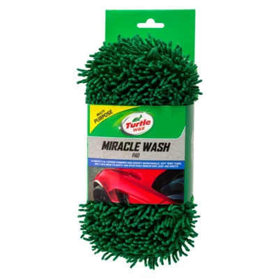Микрофибровая губка 3в1 Turtle Wax для мойки и удаления насекомых и полировки кузова 21х10х6см (X1186)