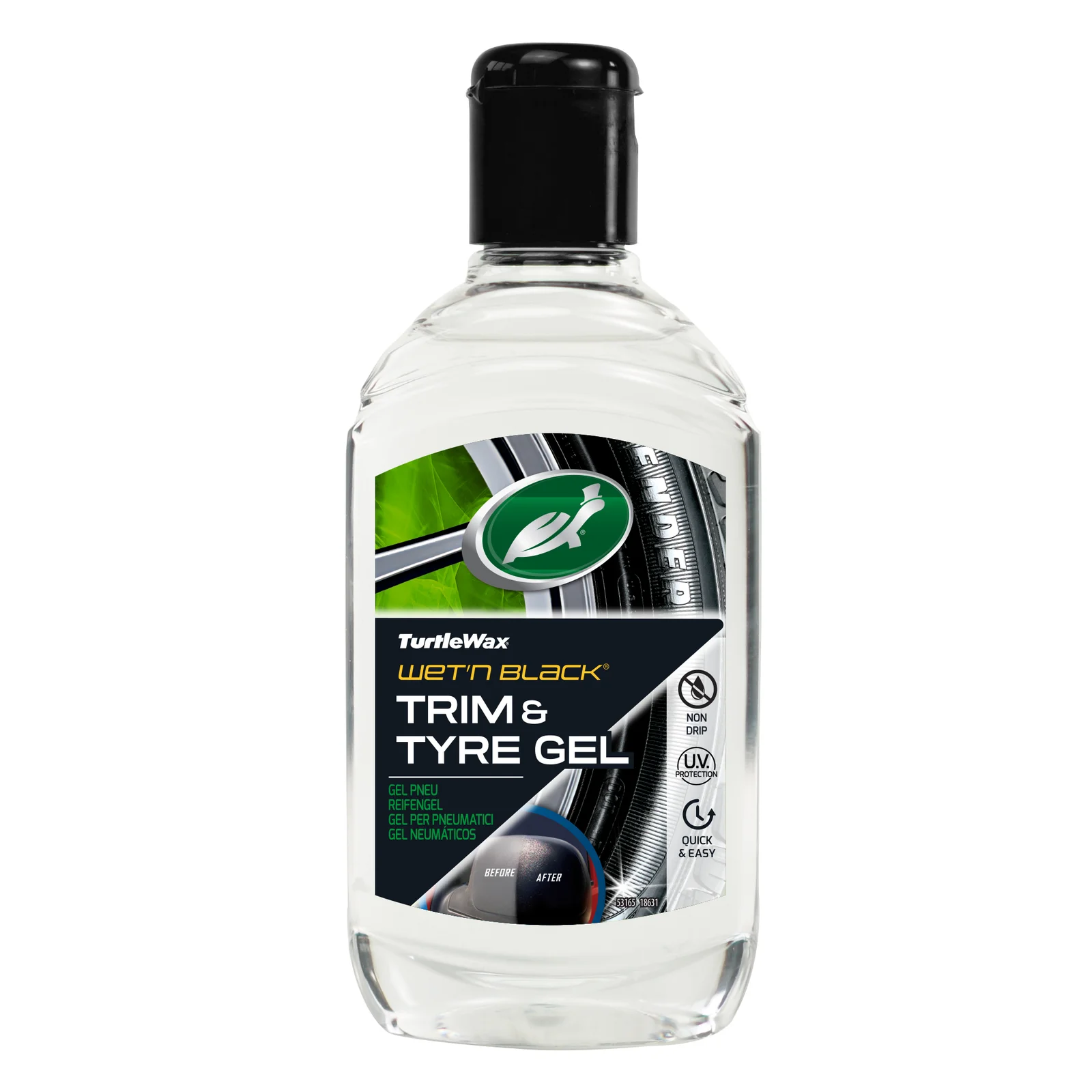 Полироль-гель Turtle Wax Wet-n-Black для чернения шин и пластика 300мл (53165) 2 Полироль-гель Turtle Wax Wet-n-Black для чернения шин и пластика 300мл (53165)