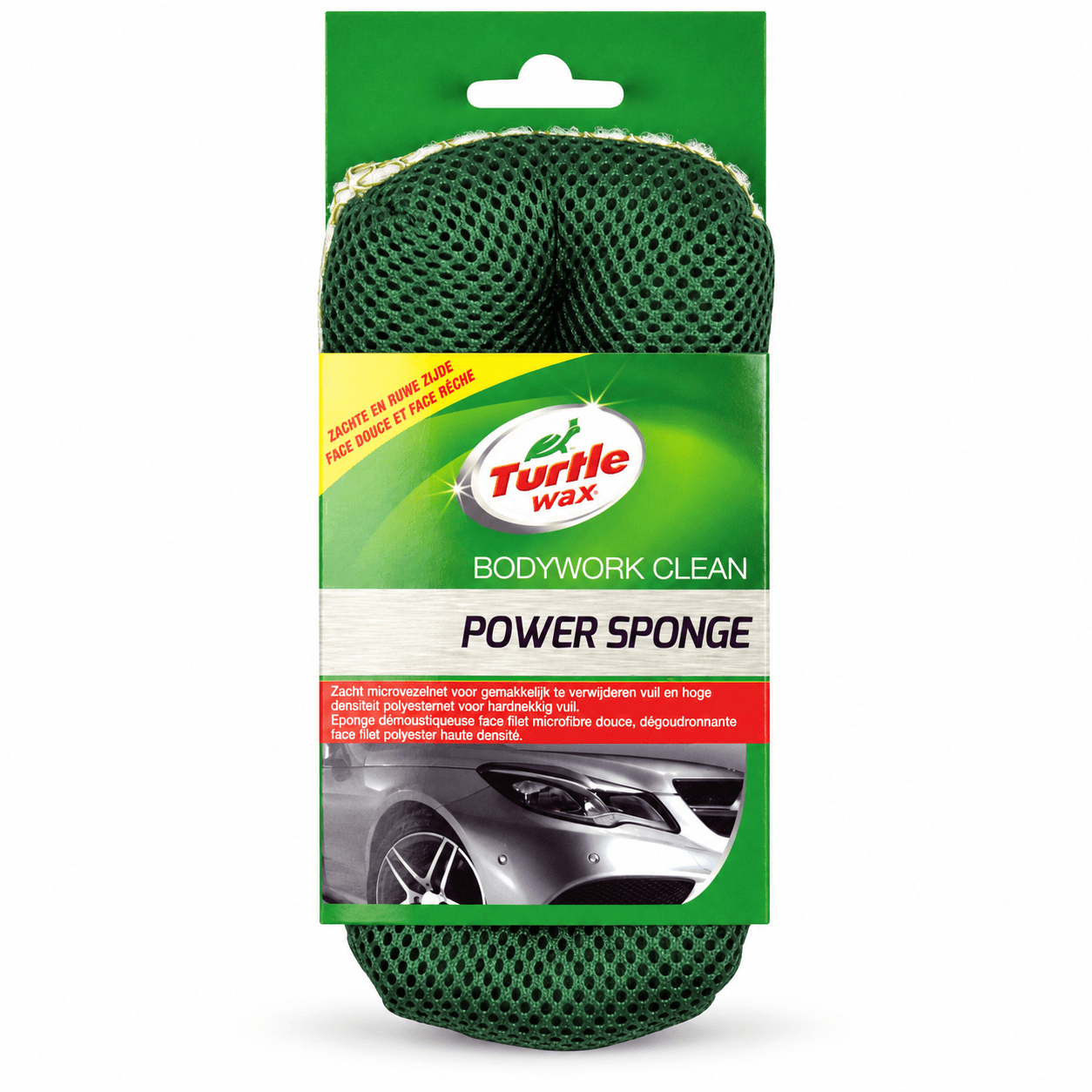Двусторонняя губка для мойки автомобиля Turtle Wax Power Sponge 22×8×4 см (X1185TD) 2 Двусторонняя губка для мойки автомобиля Turtle Wax Power Sponge 22×8×4 см (X1185TD)
