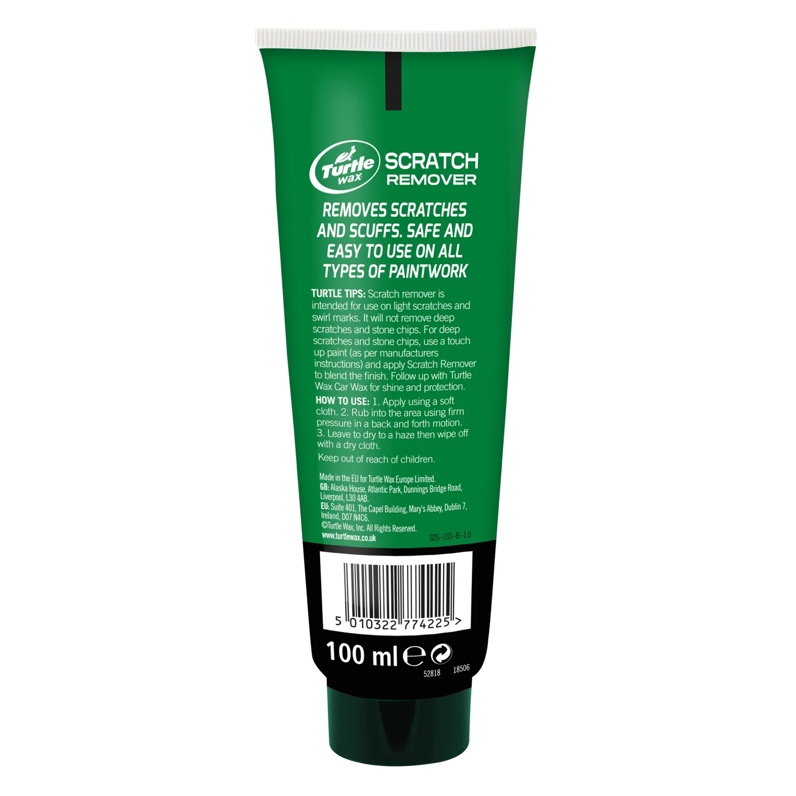 Антицарапин Turtle Wax Scratch Remover 100мл (52818) 3 Антицарапин Turtle Wax Scratch Remover 100мл (52818) — изображение 2