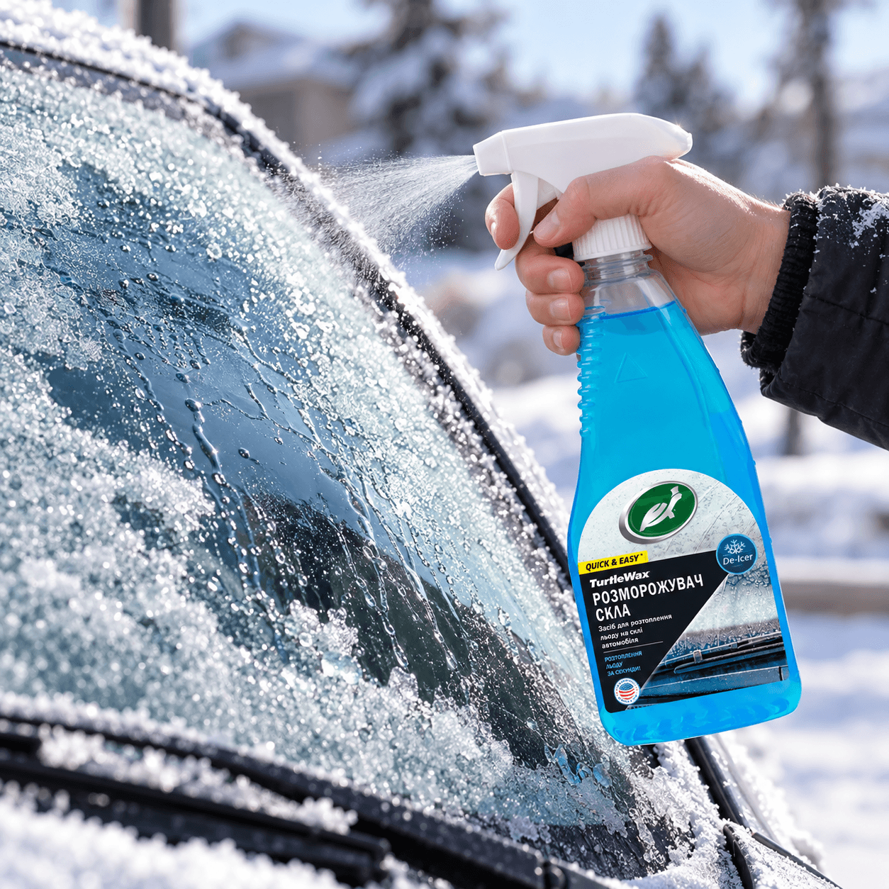 Размораживатель стекла зимний Turtle Wax De-Icer 500мл (T4040) 4 Размораживатель стекла зимний Turtle Wax De-Icer 500мл (T4040) — изображение 3