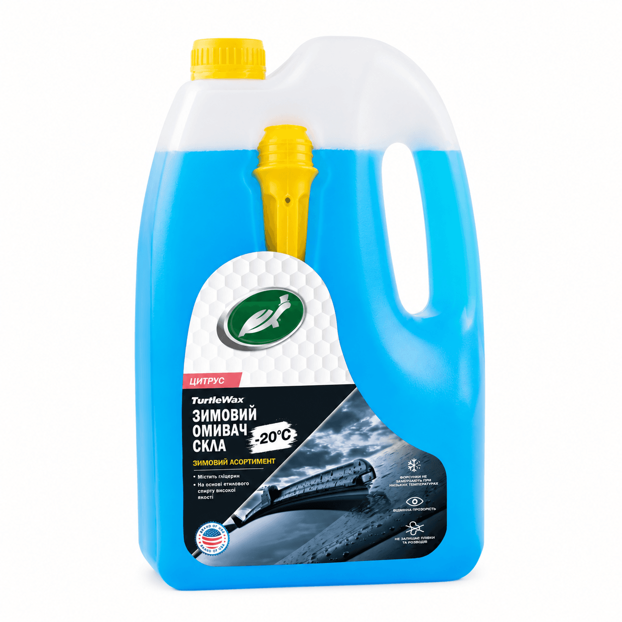 Зимний омыватель стекол -20°C Turtle Wax 4л (W-4047) 3 Зимний омыватель стекол -20°C Turtle Wax 4л (W-4047) — изображение 2