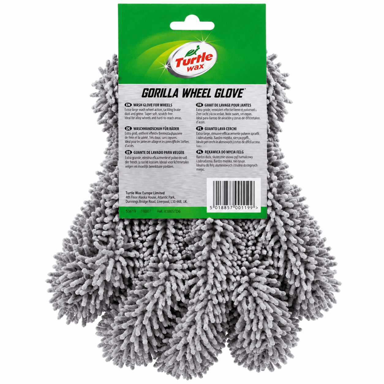 Рукавица для чистки дисков Turtle Wax Gorilla Wheel Glove 1 шт. (53619) 4 Рукавица для чистки дисков Turtle Wax Gorilla Wheel Glove 1 шт. (53619) — изображение 3