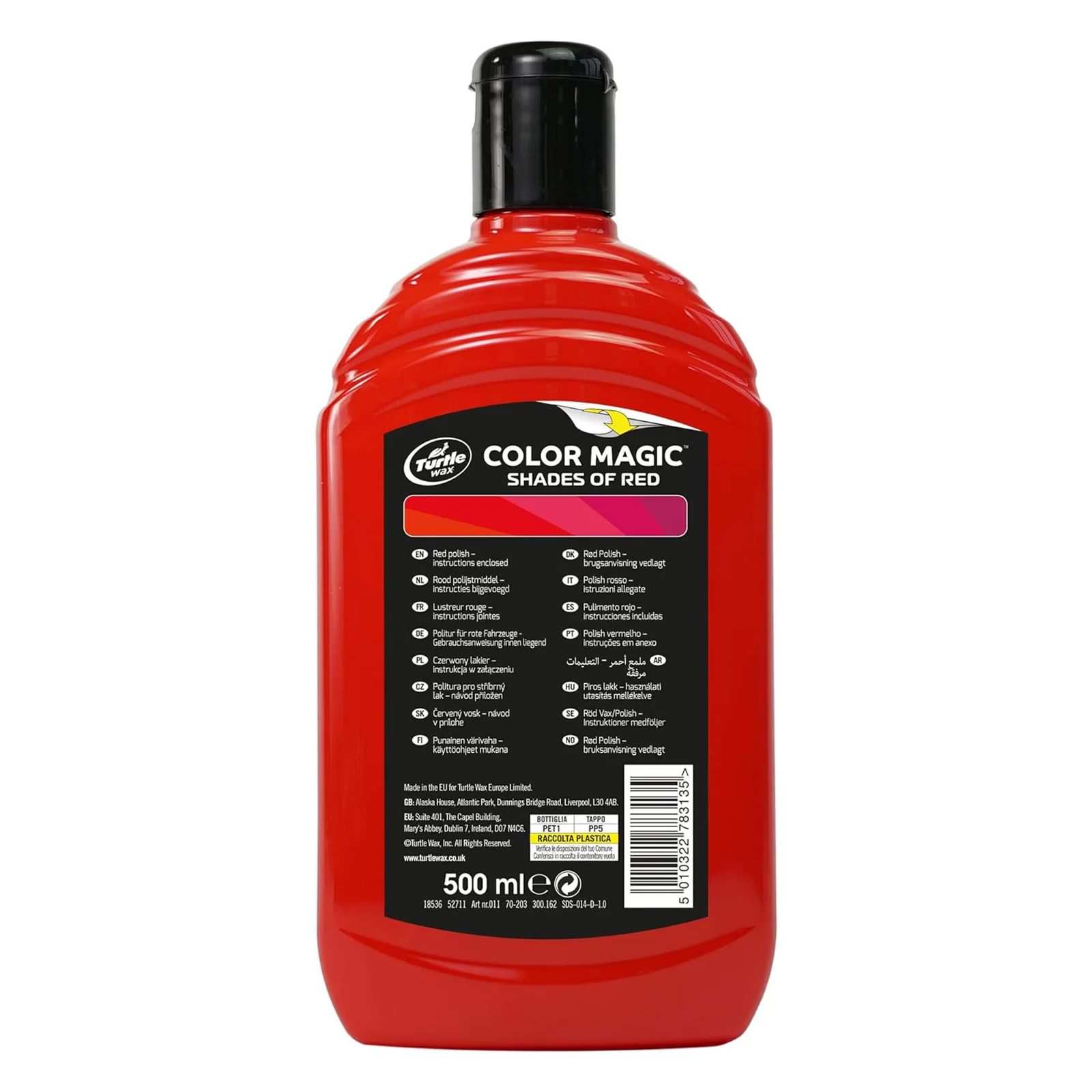 Полироль для кузова с восстановлением цвета Turtle Wax Color Magic Radiant Red 500мл Красная (52711) 3 Полироль для кузова с восстановлением цвета Turtle Wax Color Magic Radiant Red 500мл Красная (52711) — изображение 2
